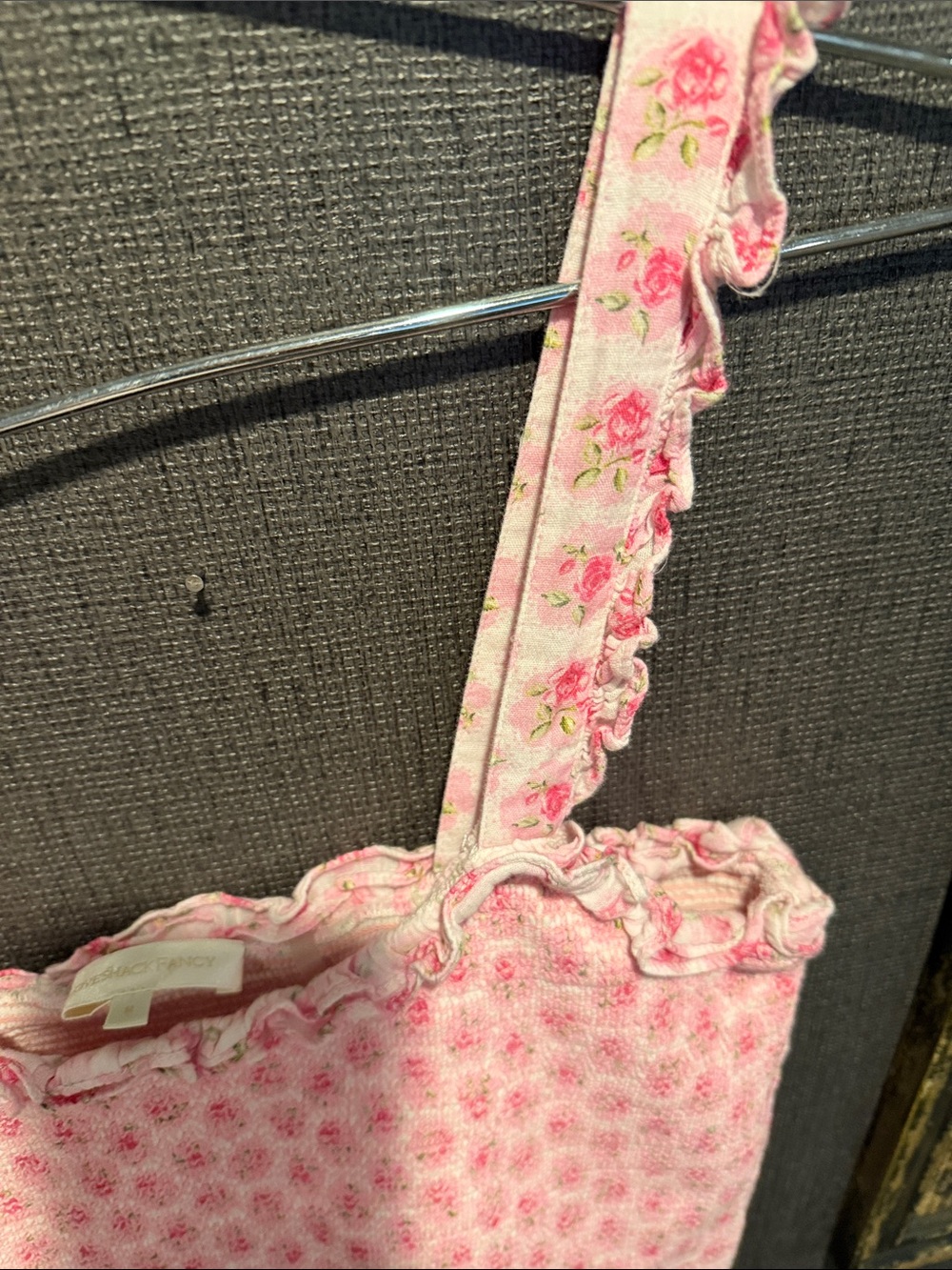 LoveShackFancy Pink Floral Ruffle Mini Dress - Picture 7 of 9